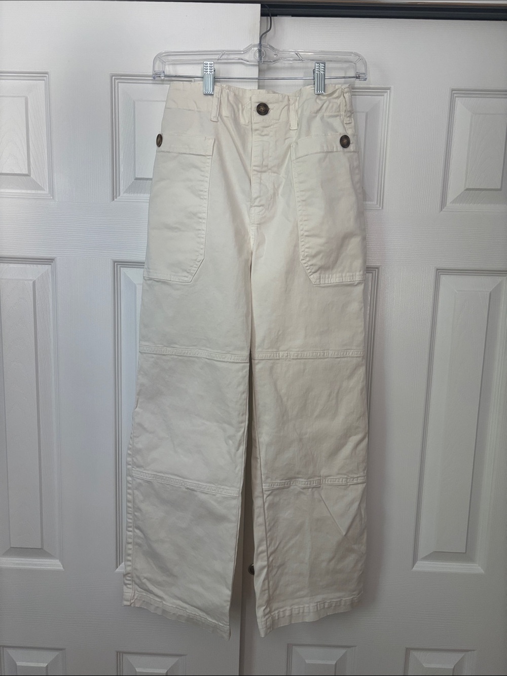 Frame Oversized Pocket Utility Pant Blanc Size 26